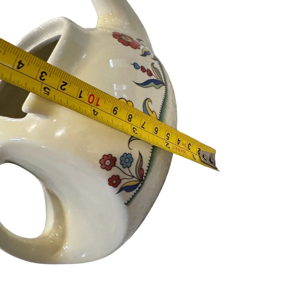 Hall's Superior Quality‎ Teapot USA RARE Meadow Flower Streamline No Lid1930's